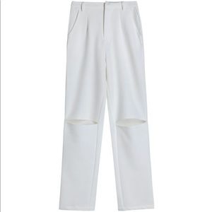 YS by YESSTYLE - high-waist ripped pants